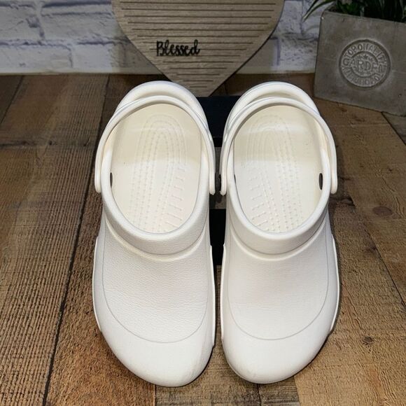 Crocs Specialist Work Clog White 10073-100 Men's Size men’s 8 women’s 10 - Picture 6 of 10